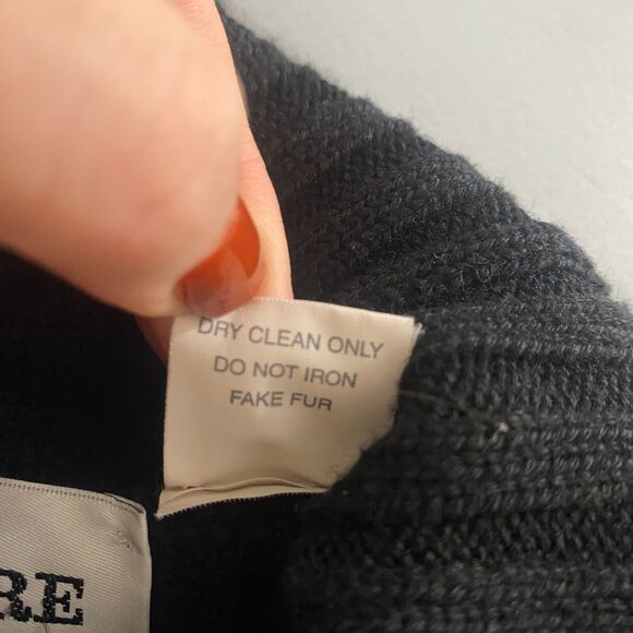 Vintage Maglificio Belvedere Wool Blend Faux Fur Turtleneck Sweater M - Picture 6 of 6